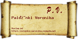 Palánki Veronika névjegykártya